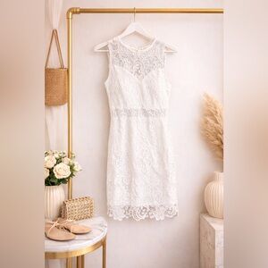 NWOT White Lace Crochet Dress
